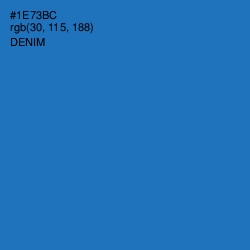 #1E73BC - Denim Color Image