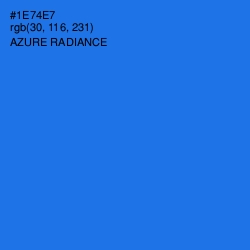 #1E74E7 - Azure Radiance Color Image