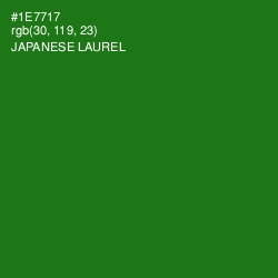 #1E7717 - Japanese Laurel Color Image