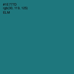 #1E777D - Elm Color Image