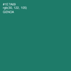 #1E7A69 - Genoa Color Image