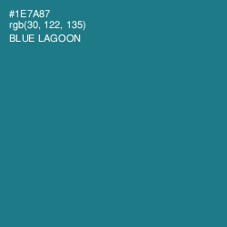 #1E7A87 - Blue Lagoon Color Image