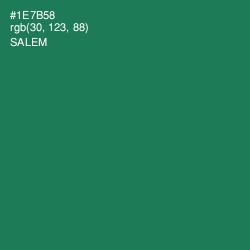 #1E7B58 - Salem Color Image