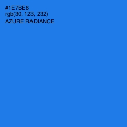 #1E7BE8 - Azure Radiance Color Image