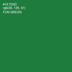 #1E7D3D - Fun Green Color Image