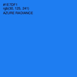 #1E7DF1 - Azure Radiance Color Image