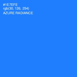 #1E7EFE - Azure Radiance Color Image