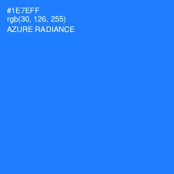 #1E7EFF - Azure Radiance Color Image