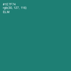 #1E7F74 - Elm Color Image