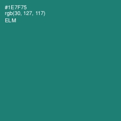 #1E7F75 - Elm Color Image