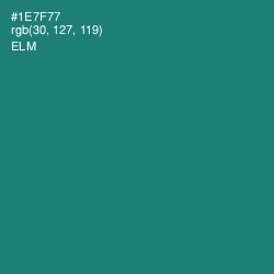 #1E7F77 - Elm Color Image