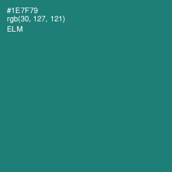 #1E7F79 - Elm Color Image