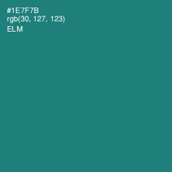 #1E7F7B - Elm Color Image