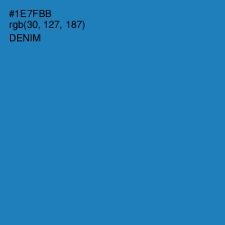 #1E7FBB - Denim Color Image