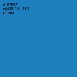 #1E7FBF - Denim Color Image