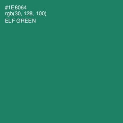 #1E8064 - Elf Green Color Image