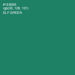 #1E8065 - Elf Green Color Image