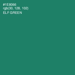 #1E8066 - Elf Green Color Image