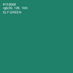 #1E8068 - Elf Green Color Image