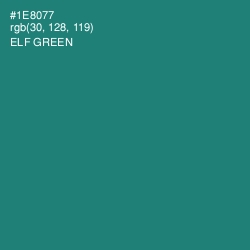 #1E8077 - Elf Green Color Image
