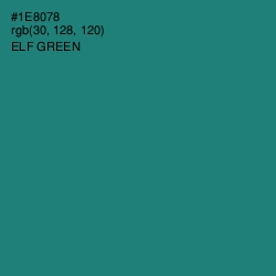 #1E8078 - Elf Green Color Image