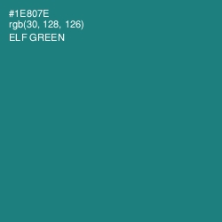 #1E807E - Elf Green Color Image