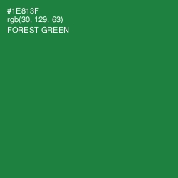 #1E813F - Forest Green Color Image
