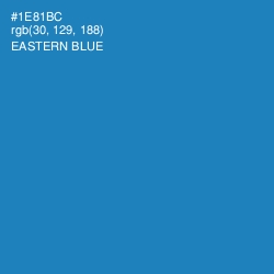 #1E81BC - Eastern Blue Color Image