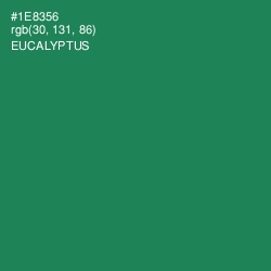 #1E8356 - Eucalyptus Color Image