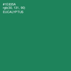 #1E835A - Eucalyptus Color Image