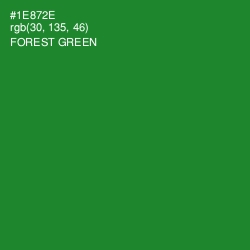 #1E872E - Forest Green Color Image