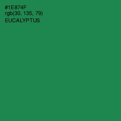 #1E874F - Eucalyptus Color Image