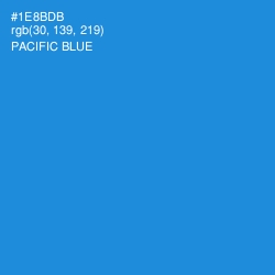 #1E8BDB - Pacific Blue Color Image