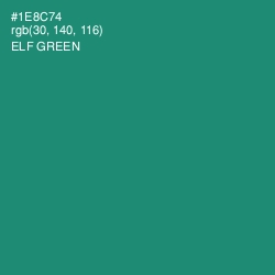 #1E8C74 - Elf Green Color Image