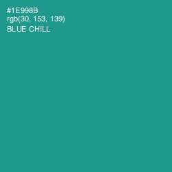 #1E998B - Blue Chill Color Image