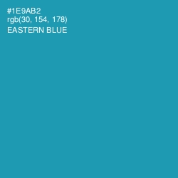 #1E9AB2 - Eastern Blue Color Image