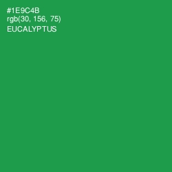 #1E9C4B - Eucalyptus Color Image