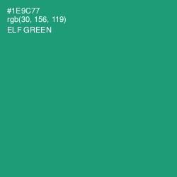 #1E9C77 - Elf Green Color Image