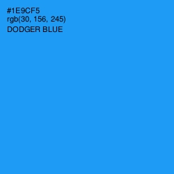 #1E9CF5 - Dodger Blue Color Image