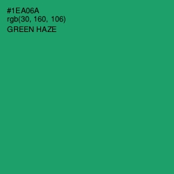 #1EA06A - Green Haze Color Image