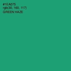 #1EA075 - Green Haze Color Image