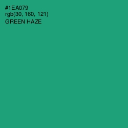 #1EA079 - Green Haze Color Image