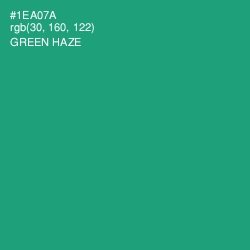 #1EA07A - Green Haze Color Image