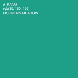#1EA088 - Mountain Meadow Color Image