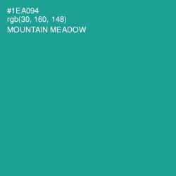 #1EA094 - Mountain Meadow Color Image