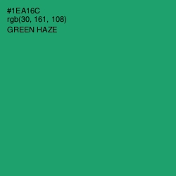 #1EA16C - Green Haze Color Image