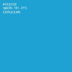 #1EA1D3 - Cerulean Color Image