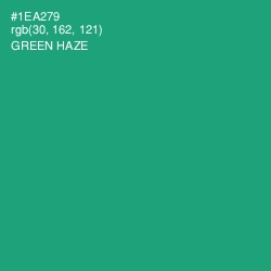 #1EA279 - Green Haze Color Image
