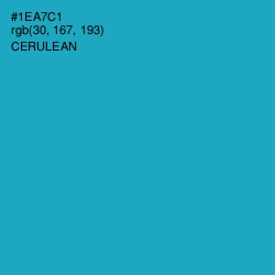 #1EA7C1 - Cerulean Color Image