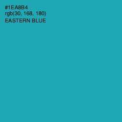 #1EA8B4 - Eastern Blue Color Image